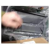 VASAGLE Laundry Hamper, Laundry Basket, Laundry Sorter with a Pull-Out and Removable Bag, Shelf, Metal Frame, 12.4 Gallons (47 L), 16.5 x 11 x 29.5 Inches, Slate Gray and Charcoal Gray UBLH001G01