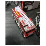 Liberty Imports 3-in-1 True Hero Emergency Rescue Vehicles Kids Toy Cars Playset - 2 Fire Trucks and Police Car with 3-Button LED Light and Sound Effects