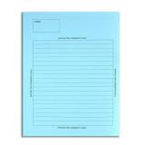 BookFactory Exam Blue Book, Ruled Format, 8.5x11 Inches, 16 Pages, 10-Pack (Made in USA)