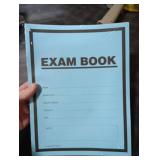 BookFactory Exam Blue Book, Ruled Format, 8.5x11 Inches, 16 Pages, 10-Pack (Made in USA)