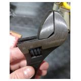 SEDY 10-Inch Adjustable Wrench, Black Oxide Finish Wide Jaw Spanner with Inch/Metric Scale, Premium Drop Forged Steel for Automotive Plumbing and Household Repairs