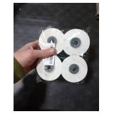 Preboun 4 Rolls Christmas Velvet Ribbon for Gift Wrapping 24 Yards Total Frayed Edge Velvet Silk Ribbon for Christmas Wedding Baby Shower DIY Crafts Decor(Dark Green,1.5 Inch)