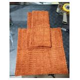 Softalker Pillow Covers 16x16 Inch, Set of 2 Burnt Orange Fluffy Corduroy Boho Textured Fall Pillow Covers Farmhouse Decorative Pillow Cases for Classroom Balcony Patio Couch, Rust