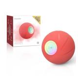 Cheerble Enhanced Rubber Version Smart Interactive Dog Toy, Wicked Ball PE, Automatic Moving Bouncing Rotating Ball for Medium Dogs Boredom with LED Lights