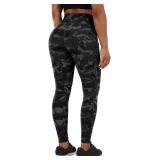 Fengbay High Waist Yoga Pants, Pocket Yoga Pants Tummy Control Workout Running 4 Way Stretch Yoga Leggings XL