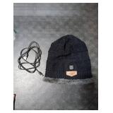 Peabownn Heated Hat Men Women Beanie - USB Winter Warming Heat Hat for Cold Morning No Power Supply Included Not Rechargeable Black