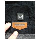 Peabownn Heated Hat Men Women Beanie - USB Winter Warming Heat Hat for Cold Morning No Power Supply Included Not Rechargeable Black