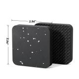 10 Pack 3.94 x 3.94 x 0.6 Treadmill Mat Pads for Walking pad, Exercise Bike,Exercise Equipment, Noise Reduce & Shocking Absorbing Rubber & Eva Mat for Protect Floors Black