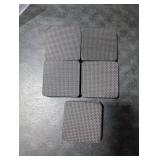 10 Pack 3.94 x 3.94 x 0.6 Treadmill Mat Pads for Walking pad, Exercise Bike,Exercise Equipment, Noise Reduce & Shocking Absorbing Rubber & Eva Mat for Protect Floors Black