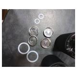 BNCWCQZ Glass Shaker Bottle, 2 Pack 22oz BPA-Free Odorless Shaker Bottle with 304 Stainless Steel Ball for Fitness Protein Mixes