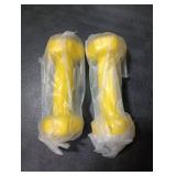 Amazon Basics Vinyl Coated Dumbbell Hand Weights, 2 Pounds, Pair, Yellow