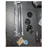 mapleway Pipe Stair Handrail, 4ft Railing for Indoor Steps Metal Staircase Hand Rail Industrial Iron Handle for Wall Mount Support, Black