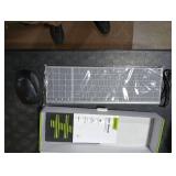 seenda Wireless Bluetooth Keyboard and Mouse Combo, COE401 Rechargeable Slim Keyboard Mouse, 3 Multi-Device Connection, Compact Quiet Set Compatible for Mac/Windows Laptop MacBook iPad, Black Gray