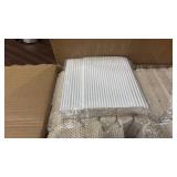 5000count White Paper Straws (20 packs of 250) - Retail: $0