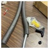 Trampoline Enclosure Pole Replacement Set, Universal Fit, Black, with Installation Hardware (see pics for exact pieces) - Retail: $0