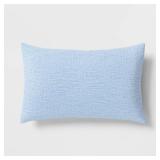 Set of 2 Lumbar Texture Cotton Pillow Sky Blue - Room Essentialsâ¢ - Retail: $20