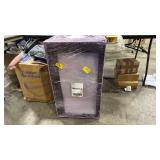 Handymanâs special mini fridge with glass front (first layer of glass is broken, second is not 30x18â - Retail: $45