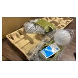 2 pack Orb Shade Organizer Novelty Table Lamp Green - Room Essentialsâ¢ - Retail: $16