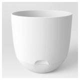 Self-Watering Plastic Indoor Outdoor Planter Pot White 16\"x16\" - Room Essentialsâ¢ - Retail: $16