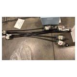 Pack of 6 TIKI 64.25\" Lantern Metal Outdoor Torch Black - Retail: $15