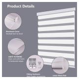 Zebra 30\"x72\" Blinds for Window Dual Roller Shades with Valance Cover 23410