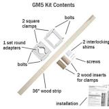 No Hole Stairway Baby Gate Mounting Kit - Fits Posts from 2 3/4 - 3 1/2 inches 241164&300718