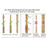 No Hole Stairway Baby Gate Mounting Kit - Fits Posts from 2 3/4 - 3 1/2 inches 241164&300718