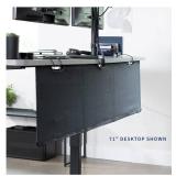 60\" VIVO Black Under Desk Privacy & Cable Management Sleeve Panel 60\" Kit 341163