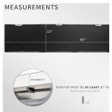 60\" VIVO Black Under Desk Privacy & Cable Management Sleeve Panel 60\" Kit 341163