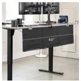 60\" VIVO Black Under Desk Privacy & Cable Management Sleeve Panel 60\" Kit 341163
