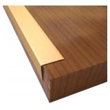 Aluminum Corner Guards, Peel and Stick Gold, 4ft x 0.8in (2pcs) 430529