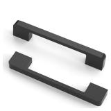 Coinkoly 10 Pack 5\"(128mm) Matte Black Cabinet Pulls Kitchen Cabinet Handles 16-13558