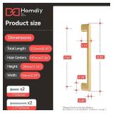 Homdiy 20 Pack Matte Gold Cabinet Pulls 7-1/2 inch Hole Center Brushed Brass 6-51746&51683