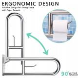 Foldable Grab Bar Handle Safety Support Hand Rails, Bathroom Handrail Heavy Duty BAG-10098