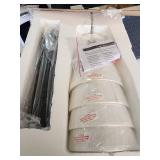 Linear Chandelier - Kitchen Island Lighting, 4 Light Black Chandelier 24686 - Retail: $140