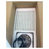 2 Pack Black Pendant Lights, Ripple Glass, Square Design for Kitchen 220550