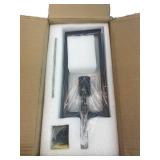 2 Pack Black Pendant Lights, Ripple Glass, Square Design for Kitchen 220550