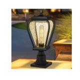Exterior Post Lantern with Pier Mount Base, Waterproof Aluminum 270498
