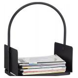 Firewood Storage Rack Iron Floor Firewood Shelf Firewood Storage Black 270522