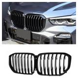 Front Upper Grill Fit for BMW 2019-2023 X5 G05 Gloss Black 491086 - Retail: $85