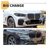 Front Upper Grill Fit for BMW 2019-2023 X5 G05 Gloss Black 491086 - Retail: $85