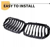 Front Upper Grill Fit for BMW 2019-2023 X5 G05 Gloss Black 491086 - Retail: $85