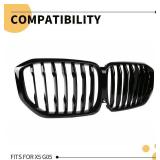 Front Upper Grill Fit for BMW 2019-2023 X5 G05 Gloss Black 491086 - Retail: $85