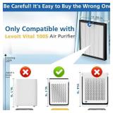 Gazeer 2-Pack Vital 100s Carbon Filter - White 170