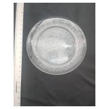 Princess House Crystal Plates with Floral Pattern - Retail: $12