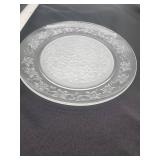 Princess House Crystal Plates with Floral Pattern - Retail: $12