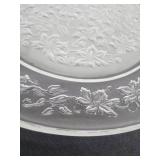Princess House Crystal Plates with Floral Pattern - Retail: $12