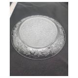Princess House Crystal Plates with Floral Pattern - Retail: $12