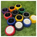 metaball 7Ã4 inch Outdoor Single Replacement Tire Wheel for All-Terrain Wagons 290528