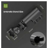 Heavy Duty Golf Push Cart Umbrella Holder, Strong Aluminum Alloy Base,Wind Proof 17-25912